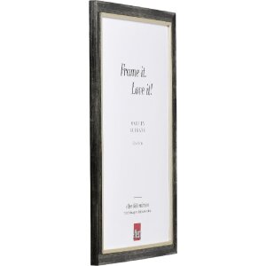 Effect Dřevěný obrazový rám Profil 40 Platin 25x50 cm s museumským sklem