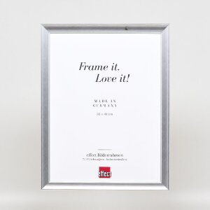 Effect Dřevěný rámeček na obraz Profil 41 Stříbrný 10x10 cm s muzejním sklem