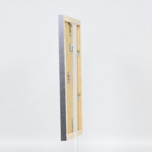 Effect Dřevěný obrazový rám Profil 41 stříbrný s muzejním sklem 18x27 cm