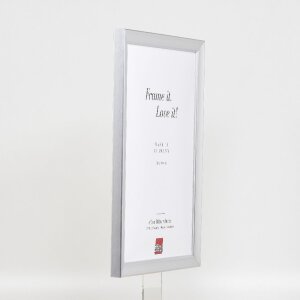 Effect Dřevěný obrazový rám Profil 41 stříbrný 18x32 cm muzejní sklo