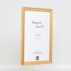 Effect dřevěný rámeček s profilovým lemem 41 antikzlatý 20x28 cm s muzejním sklem