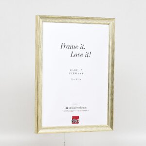 Effect Dřevěný rámeček pro fotografie antik stříbrný 25x60 cm sklo muzeum