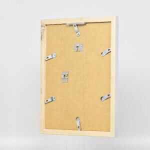 Effect Dřevěný obrazový rám Profil 41 stříbrný s muzejním sklem 27x48 cm