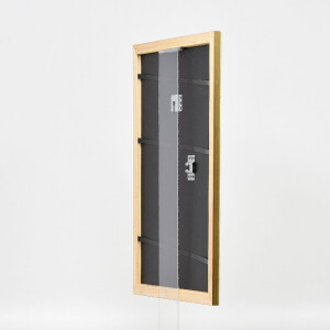 effect Dřevěný rámeček na obraz zlatý 25x50 cm s museumským sklem