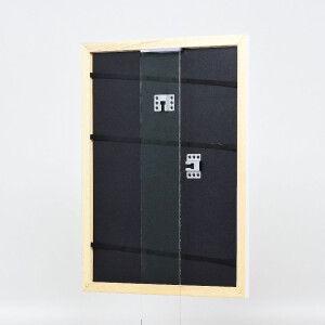 effect Dřevěný rámeček na obrazy Profil 43 bílý lesklý 25x50 cm s muzejním sklem