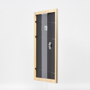 Effect Dřevěný rámeček na obraz Profil 43 stříbrný 25x60 cm muzejní sklo