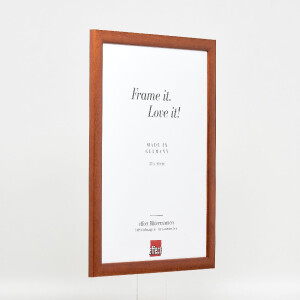 Effect Dřevěný rámeček na obrazy Profil 43 hnědý s muzejním sklem