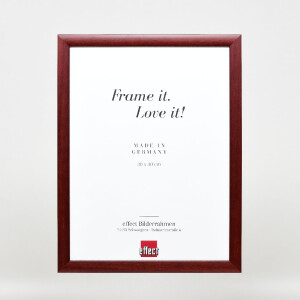 Effect Dřevěný rámeček na obrazy Profil 43 červený s muzejním sklem