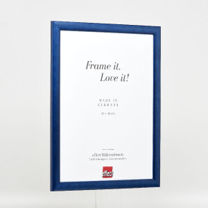 Effect Dřevěný rámeček na obraz profil 43 královská modrá muzejní sklo
