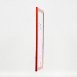 Effect Dřevěný rámeček na obrazy 40x40 cm červený lesklý s muzejním sklem