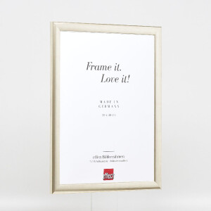 Effect Dřevěný rámeček pro obraz 40x50 cm stříbrný s muzejním sklím