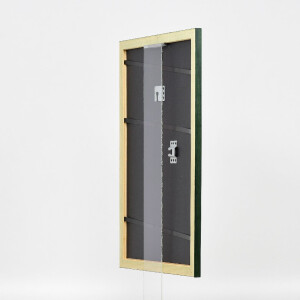 effect Rám na obrazy dřevěný Profil 43 Tannengrün 40x50 cm s muzejním sklem