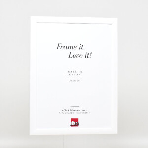 Effect Dřevěný obrazový rám profil 43 bílý lesklý 40x60 cm s muzejním sklem