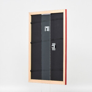 Effect Dřevěný rámeček na obrazy Profil 43 červený lesklý 40x60 cm muzejní sklo