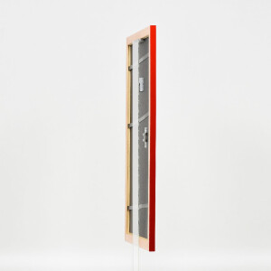 Effect Dřevěný obrazový rám Profil 43 červený lesklý 45x60 cm s muzejním sklem