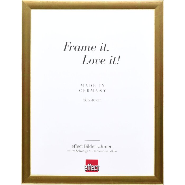 Effect Dřevěný rámeček na obrazy zlatý 45x80 cm s muzejním sklem