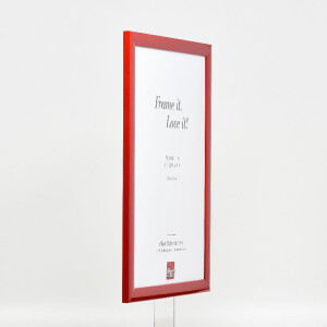 Effect dřevěný rámeček na obrazy Profil 43 červený lesklý