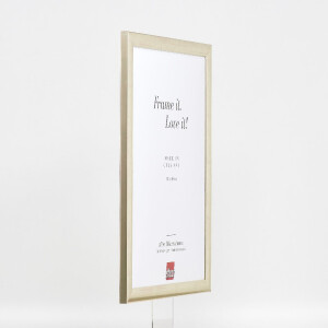 Effect dřevěný rámeček s profilovým lemem 43 stříbrný 50x50 cm s muzejním sklem