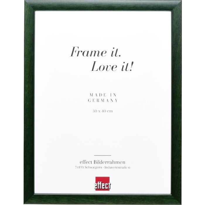 Effect Dřevěný rámeček na obraz Profil 43 tannengrün 50x50 cm s muzejním sklem