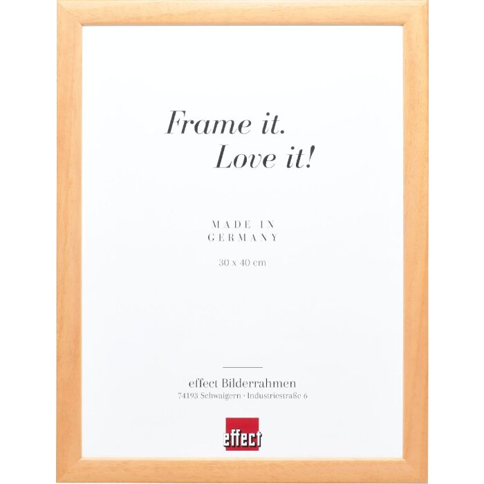 Effect Dřevěný rámeček na obraz s profilovým lemem 43 přírodní 50x65 cm s museumským sklem