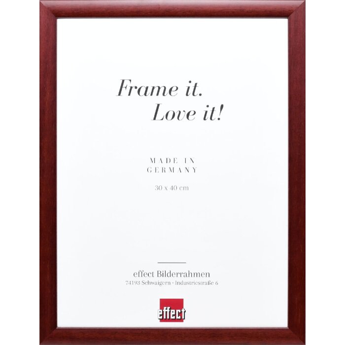 Effect Dřevěný rámeček na obraz Profil 43 červený 50x70 cm sklo muzejní