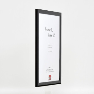 effect Dřevěný obrazový rám Profil 43, černý lesklý, 50x70 cm, muzejní sklo