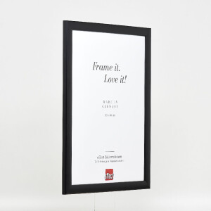 Effect Dřevěný rámeček na obraz Profil 43 černý s muzejním sklem 62x93 cm