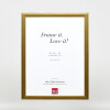 Effect Dřevěný obrazový rám Profil 43 ve zlaté barvě 70x100 cm s muzejním sklem