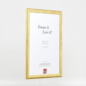 effect Dřevěný rámeček na obraz Profil 43 zlatý s muzejním sklípem