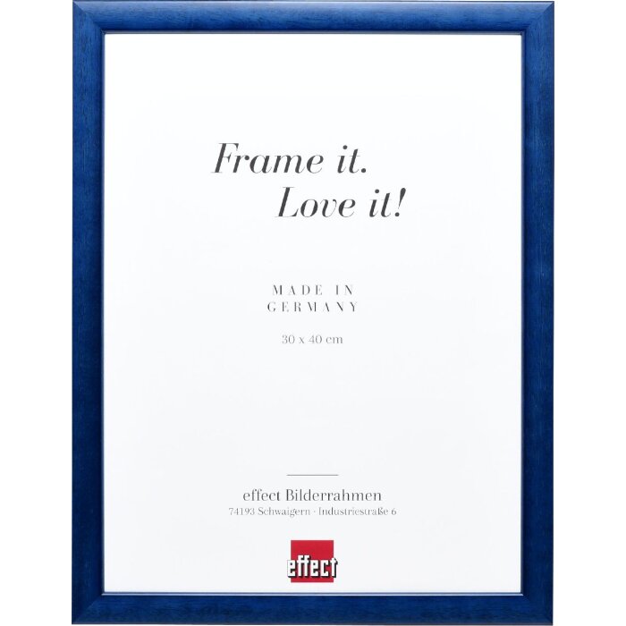 Effect Dřevěný rámeček s profilovým lemem 43 královsky modrý