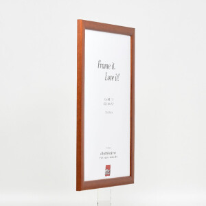 Effect Dřevěný rámeček na fotografie Profil 43 hnědý muzejní sklo