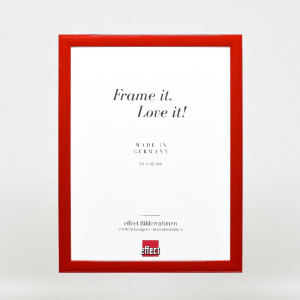 Effect Dřevěný obrazový rám Profil 43 červený lesklý 30,5x91,5 cm