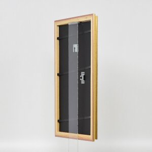 Effect Dřevěný rámeček Profil 44 zlatý 10x15 cm s muzejním sklem