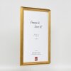 Effect Dřevěný rámeček Profil 44 zlatý 10x15 cm s muzejním sklem