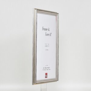 Effect Dřevěný rám Profil 44 stříbrný s muzejním sklem