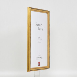 Effect Dřevěný rám barokní styl zlatý 25x60 cm s muzejním sklem