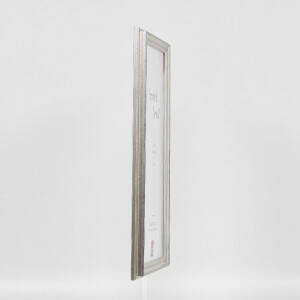 effect Dřevěný rámeček Profil 44 stříbrný s muzejním sklem