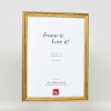 Effect Dřevěný rám profil 44 zlatý 29,7x42 cm s museumským sklem