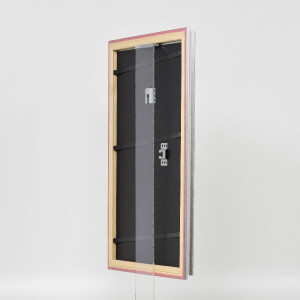 Effect Dřevěný rámeček barokní stříbrný 60x90 cm s muzejním sklem