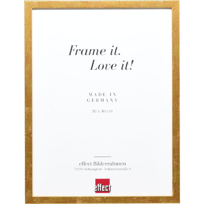 effect Dřevěný rám profil 51 antik zlatý 25x50 cm s muzejním sklem