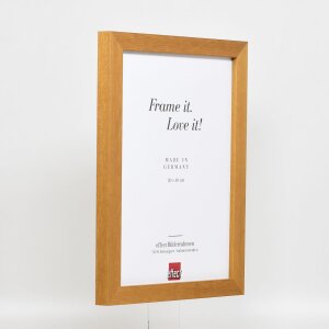 Dřevěný rám na obrazy s efektem profil 52 v barvě dubu 45x60 cm s muzejním sklem