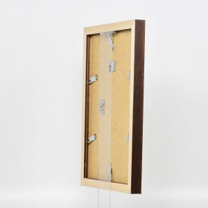 Efektní dřevěný obrazový rám profil 52 tmavě hnědý 30,5x91,5 cm muzejní sklo
