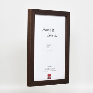 Efektní dřevěný obrazový rám profil 52 tmavě hnědý 30,5x91,5 cm muzejní sklo