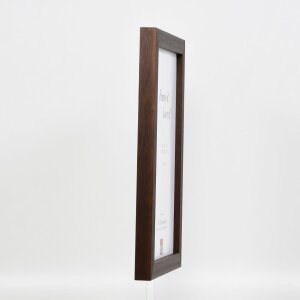 Efektní dřevěný obrazový rám profil 52 tmavě hnědý 30,5x91,5 cm muzejní sklo