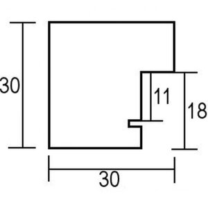 Efektní dřevěný obrazový rám profil 52 v barvě dubu 61x91,5 cm muzejní sklo