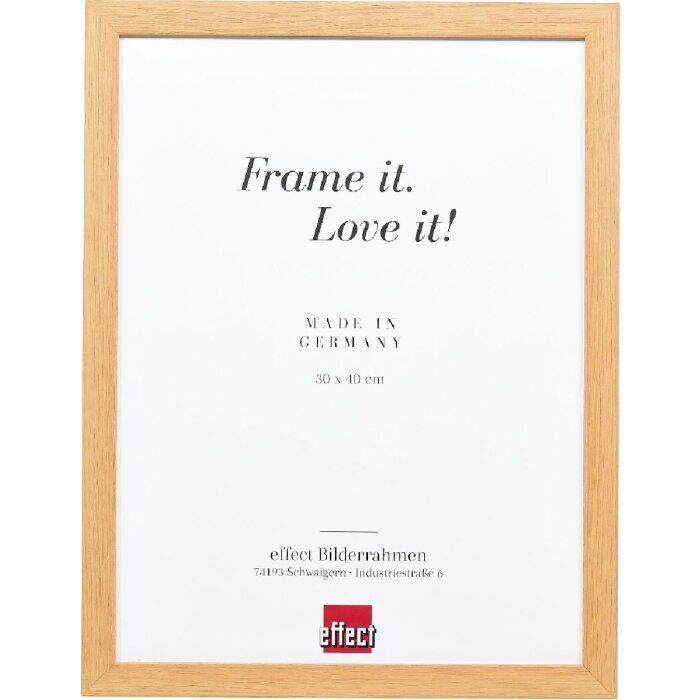 Effect Dřevěný rám s profilovým lemem 54 Dub 15x20 cm s městským sklem