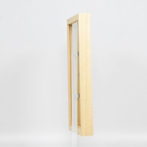 Efektní dřevěný obrazový rám profil 55 přírodní 7x10 cm muzejní sklo