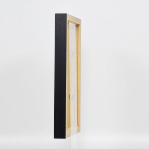 Efektní dřevěný obrazový rám profil 55 černý 59,4x84,1 cm muzejní sklo