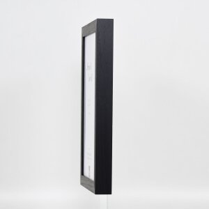 Efektní dřevěný obrazový rám profil 55 černý 59,4x84,1 cm muzejní sklo