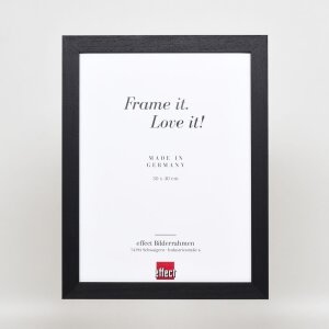 Efektní dřevěný obrazový rám profil 55 černý 59,4x84,1 cm muzejní sklo
